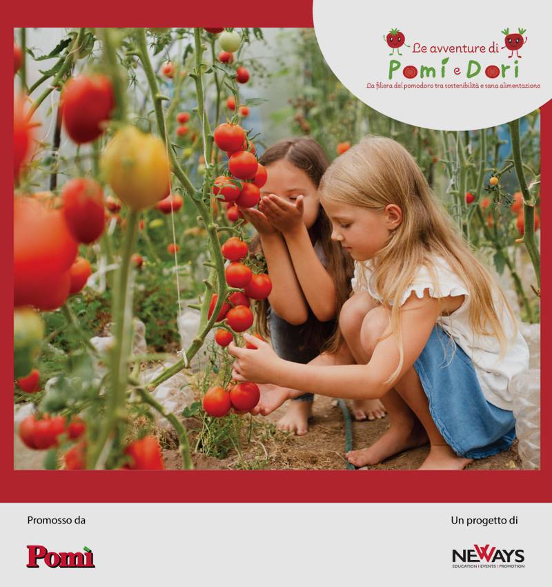 Pomì torna nelle Scuole Primarie per parlare della filiera del pomodoro sostenibile e della sana alimentazione