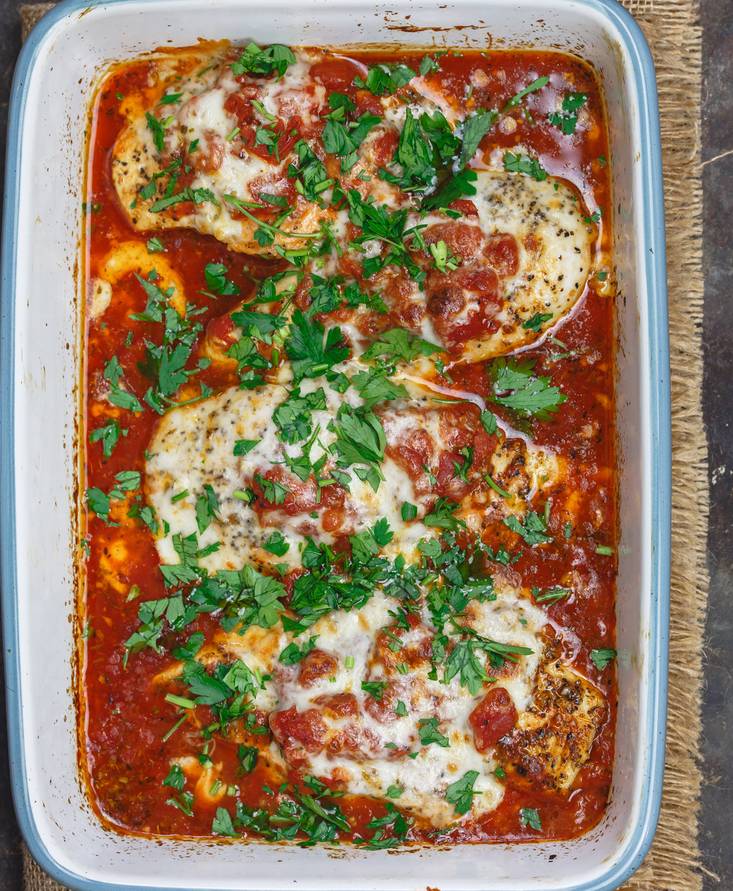 Easy Baked Chicken Mozzarella | The Mediterranean Dish | USA